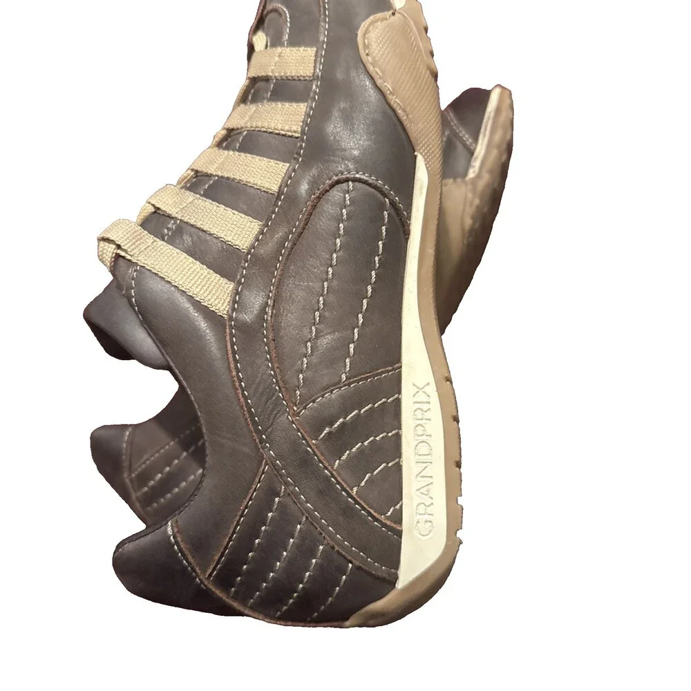 GRANDPRIX Sneaker Vantage Espresso Originals Driver Shoes Mens  Sz 7-7.5 US 40EU